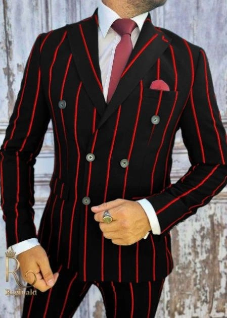 1920'lar Tarzı Gangster Kostümü - Şık İpek Pinston Kombinasyonu